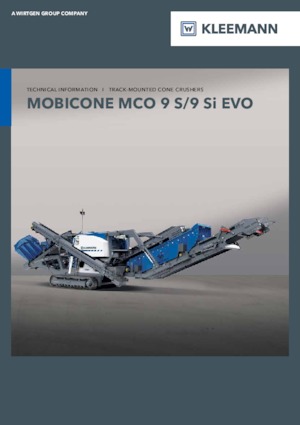 Bauschutt-Recyclinganlagen Kleemann MCO 9 Si EVO