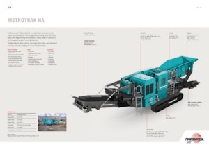 Bauschutt-Recyclinganlagen Powerscreen METROTRAK HA