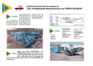Bauschutt-Recyclinganlagen Powerscreen Metrotrak