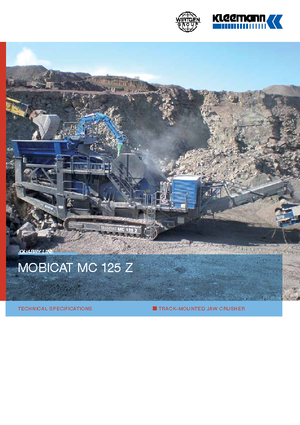 Bauschutt-Recyclinganlagen Kleemann MC 125 Z