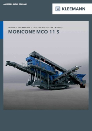 Bauschutt-Recyclinganlagen Kleemann MCO 11 S