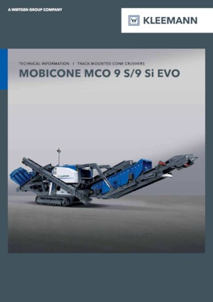 Bauschutt-Recyclinganlagen Kleemann MCO 9 S