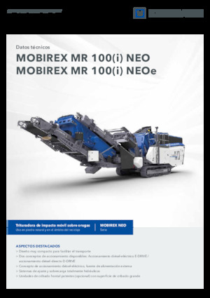 Bauschutt-Recyclinganlagen Kleemann MR 100i NEO