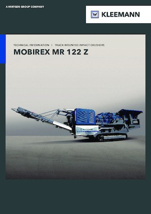 Bauschutt-Recyclinganlagen Kleemann MR 122 Zi