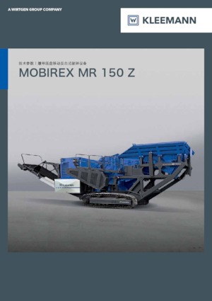 Bauschutt-Recyclinganlagen Kleemann MR 150 Z
