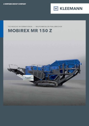 Bauschutt-Recyclinganlagen Kleemann MR 150 Z