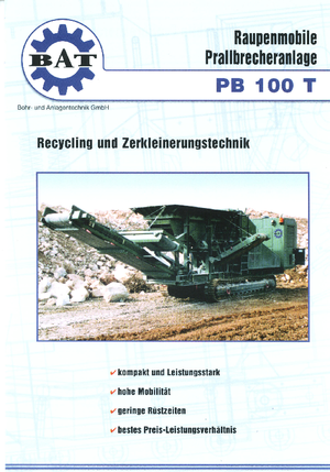 Bauschutt-Recyclinganlagen BAT PB 100 T