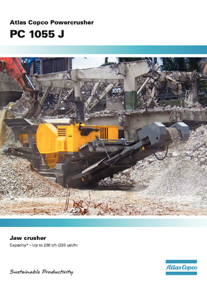 Bauschutt-Recyclinganlagen Atlas Copco PC 1055J