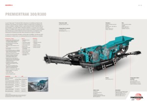 Bauschutt-Recyclinganlagen Powerscreen PREMIERTRAK R300