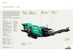 Bauschutt-Recyclinganlagen Powerscreen Premiertrak 330