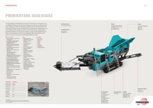 Bauschutt-Recyclinganlagen Powerscreen PREMIERTRAK 400X