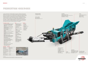 Bauschutt-Recyclinganlagen Powerscreen PREMIERTRAK 400X
