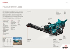 Bauschutt-Recyclinganlagen Powerscreen PREMIERTRAK 600E