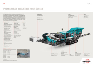 Bauschutt-Recyclinganlagen Powerscreen PREMIERTRAK R400X