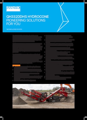 Bauschutt-Recyclinganlagen Sandvik QH332 DDHS