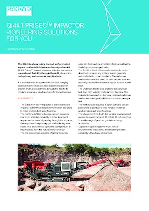 Bauschutt-Recyclinganlagen Sandvik QI441 SDHS