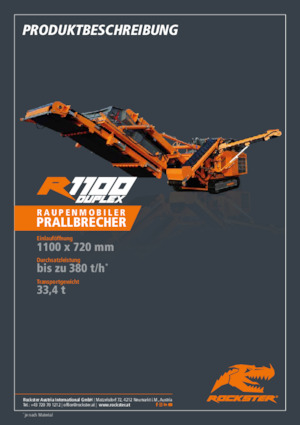 Bauschutt-Recyclinganlagen Rockster R1100D