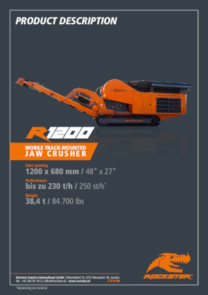 Bauschutt-Recyclinganlagen Rockster R1200