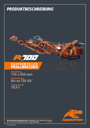 Bauschutt-Recyclinganlagen Rockster R700