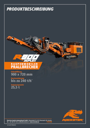 Bauschutt-Recyclinganlagen Rockster R900D