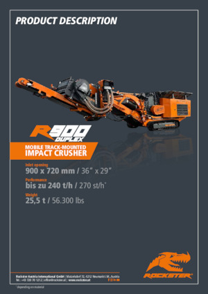 Bauschutt-Recyclinganlagen Rockster R900D