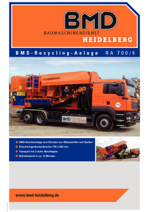 Bauschutt-Recyclinganlagen BMD RA 700/6