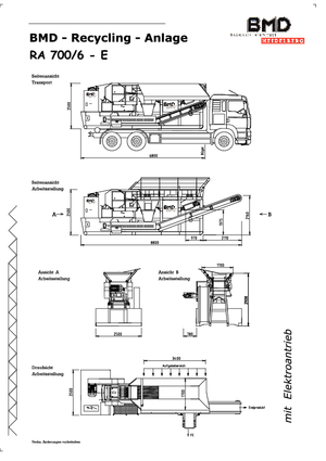 Bauschutt-Recyclinganlagen BMD RA 700/6 E