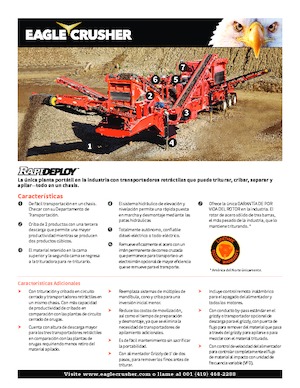 Bauschutt-Recyclinganlagen Eagle Crusher Rapid-Deploy 