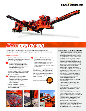 Bauschutt-Recyclinganlagen Eagle Crusher RapiDeploy 500
