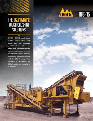 Bauschutt-Recyclinganlagen IROCK  RDS-15