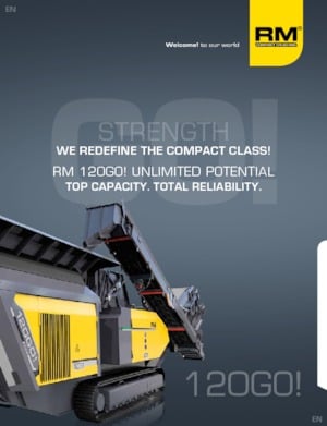 Bauschutt-Recyclinganlagen Rubble Master RM 120GO!