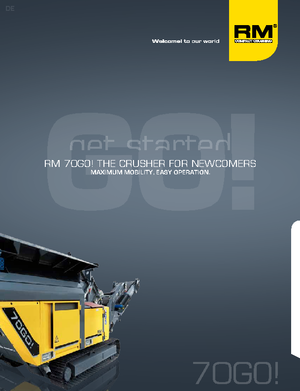 Bauschutt-Recyclinganlagen Rubble Master RM 70 GO!