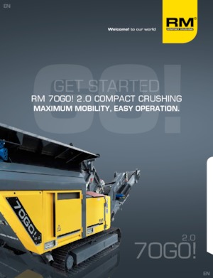 Bauschutt-Recyclinganlagen Rubble Master RM 70GO! 2.0