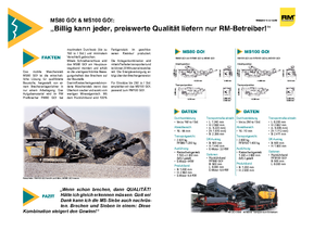 Bauschutt-Recyclinganlagen Rubble Master RM 80 GO!