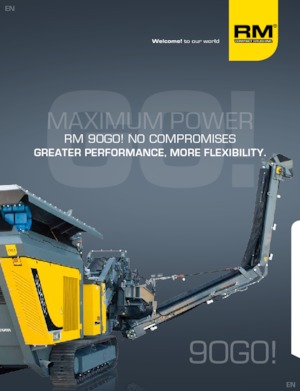 Bauschutt-Recyclinganlagen Rubble Master RM 90GO!