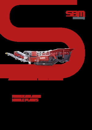 Bauschutt-Recyclinganlagen SBM V10 SEMI