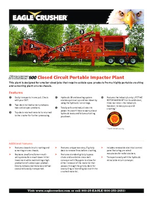Bauschutt-Recyclinganlagen Eagle Crusher Stealth 500 CC