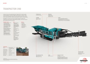Bauschutt-Recyclinganlagen Powerscreen Trakpactor 260