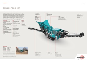 Bauschutt-Recyclinganlagen Powerscreen Trakpactor 320