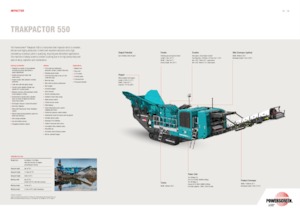 Bauschutt-Recyclinganlagen Powerscreen Trakpactor 550