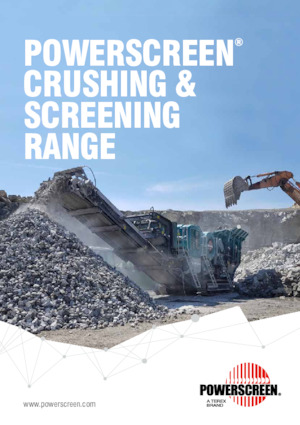 Bauschutt-Recyclinganlagen Powerscreen Trakpactor 550SR
