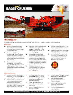Bauschutt-Recyclinganlagen Eagle Crusher UltraTraxx 