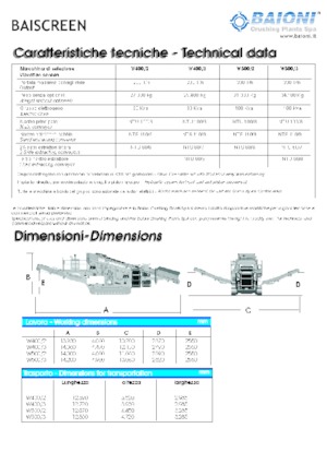 Bauschutt-Recyclinganlagen Baioni W400/2