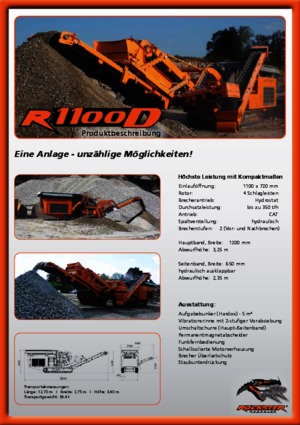 Bauschutt-Recyclinganlagen Rockster R 1100 D