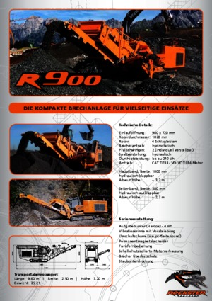 Bauschutt-Recyclinganlagen Rockster R900 