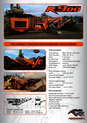 Bauschutt-Recyclinganlagen Rockster R900 