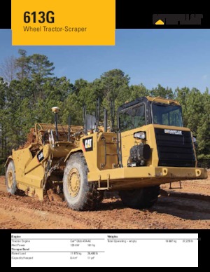 Scraper Caterpillar 613G