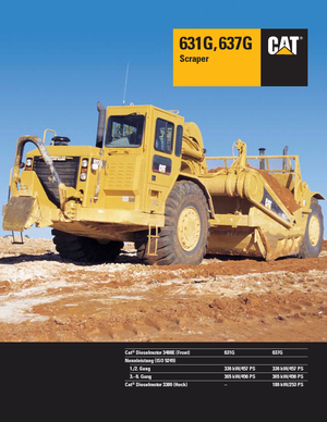 Scraper Caterpillar 637G Auger