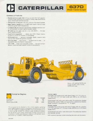 Scraper Caterpillar 637D