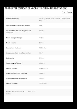 Scraper Caterpillar 637K